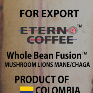 Cognitive Mushroom (Lions Mane+Chaga) Functional Specialty Colombian Coffee - Green 70KG IMEX Bag